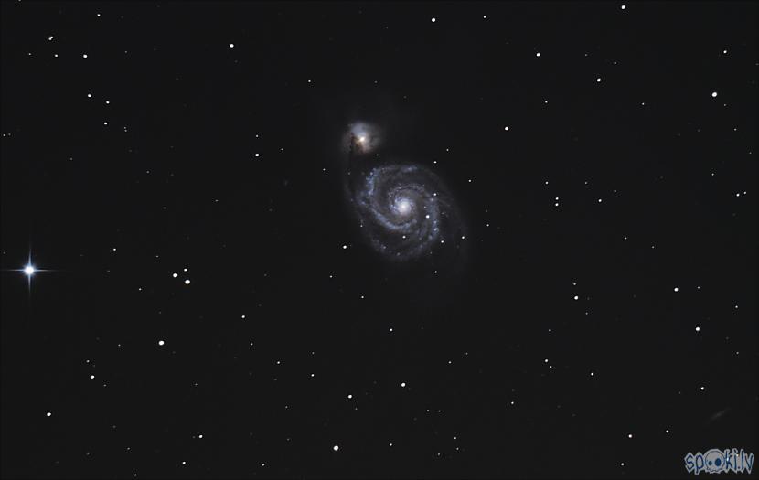 M51 jeb Atvara galaktika 200... Autors: peleks Astrofotogrāfēšana