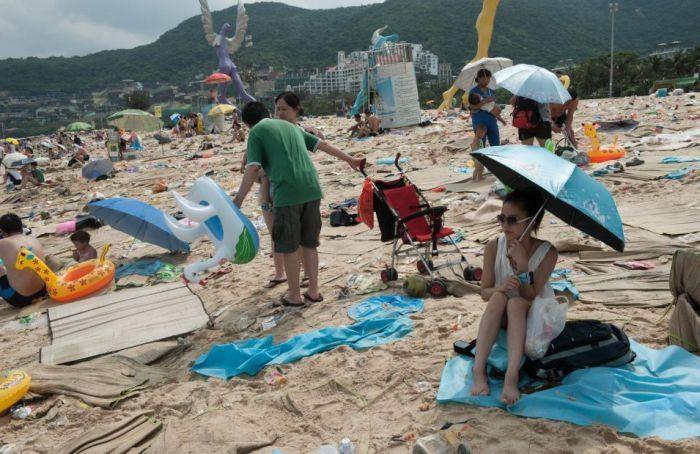 Scaroneit vismaz cilvēkiem ir... Autors: Emchiks Briesmīgākā pludmale Ķīnā
