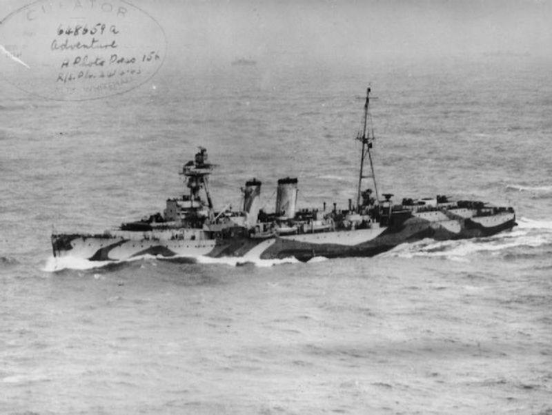 HMS Adventure 1943g februāris Autors: Lestets Kuģu kamuflāža 1. un 2. pasaules karā