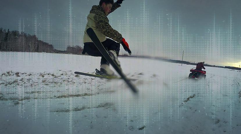  Autors: boyzwithnorules Ķērām ziemas priekus ar slēpēm un sniega dēli