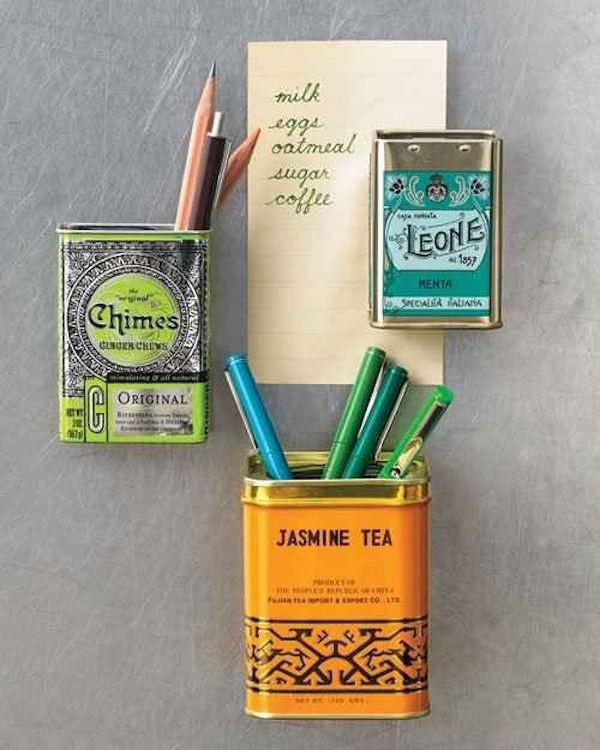 Pielīmē metāla tējas bundžām... Autors: 100 A 30 triki kārtīgai mājai un ērtākai ikdienai. Vienkārši un atjautīgi!