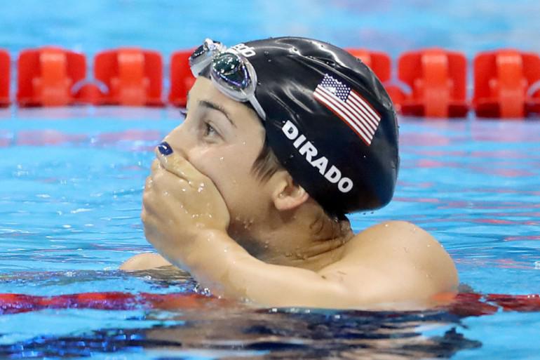 Brīdis kad ASV peldētāja... Autors: 100 A 30 ļoti emocionāli brīži no Olimpiskajām spēlēm!
