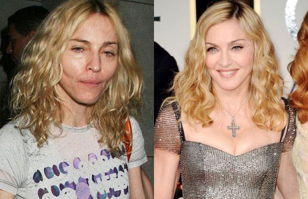 Madonna Autors: Ciema Sensejs 20 šokējošas slavenību bildes bez meikapa.