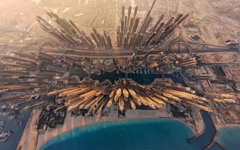Dubaijas debesskrāpji Autors: matilde 25 skaistas vietas dažādās pasaules vietās no putna lidojuma