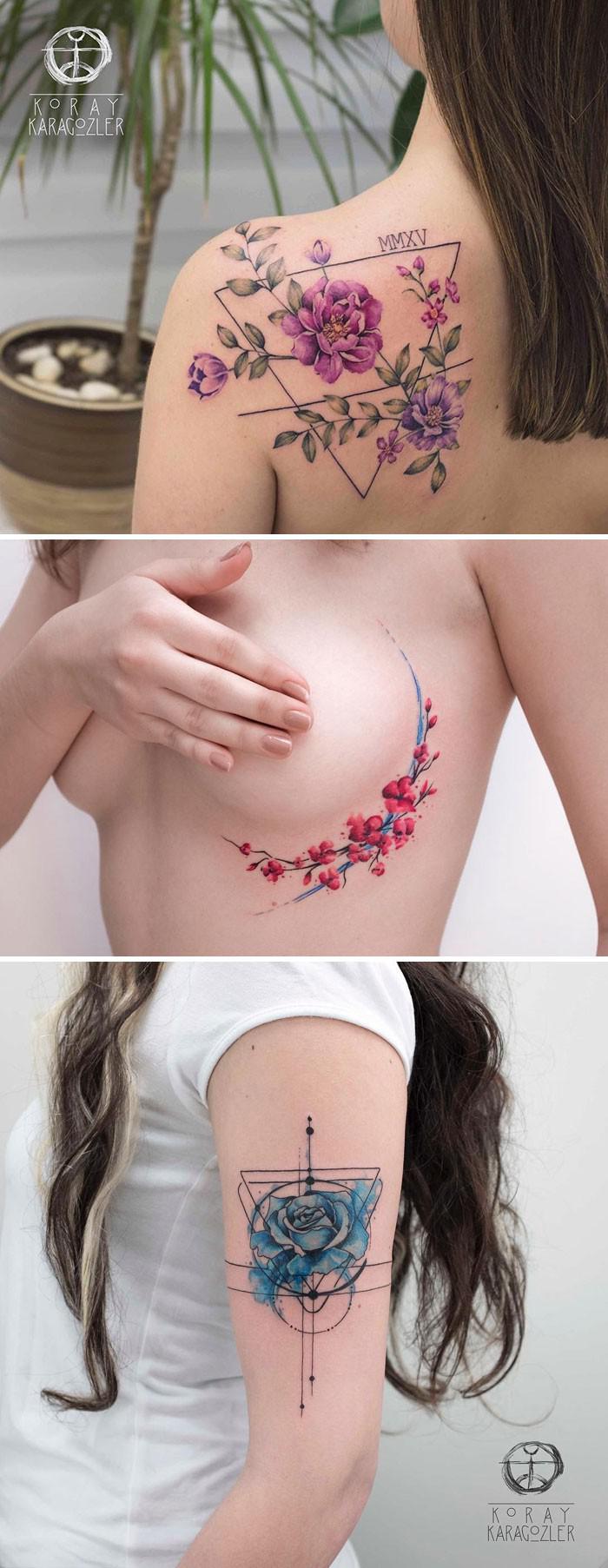 KoraynbspKaragoumlzler Turcija Autors: 100 A 27 tetovējumu mākslinieki, kuru ziedu tetovējumi tevi sakārdinās ne pa jokam!
