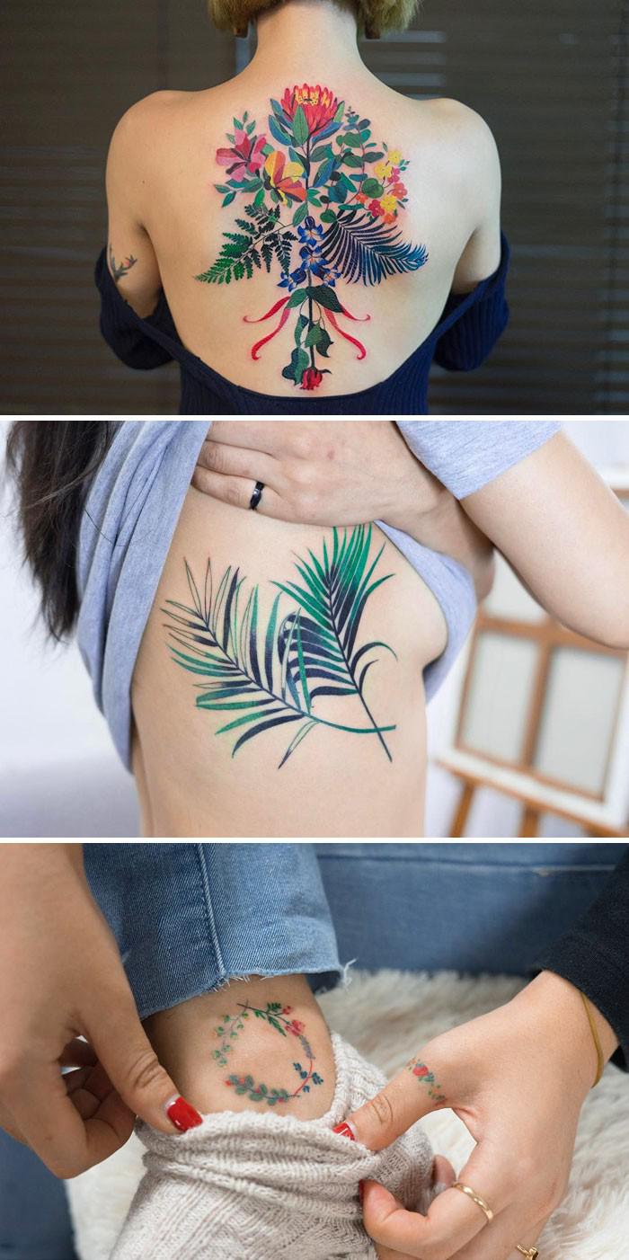 ZiheenbspDienvidkoreja Autors: 100 A 27 tetovējumu mākslinieki, kuru ziedu tetovējumi tevi sakārdinās ne pa jokam!