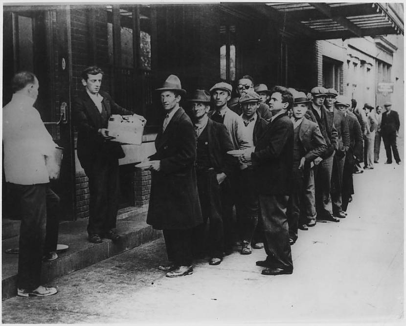 Rinda pēc maizes 1932 g Autors: Lestets Lielā Depresija Ņujorkā