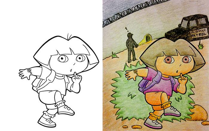  Autors: matilde Kas notiek, ja pieaugušajam iedot bērnu krāsojamo grāmatu?!