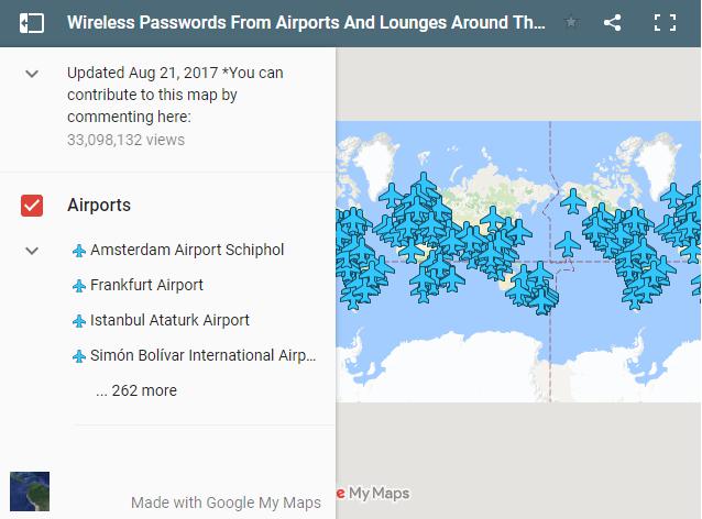 Kā ziņo mājaslapa Independent... Autors: Lords Lanselots Visu pasaules lidostu Wi-Fi paroles vienā kartē