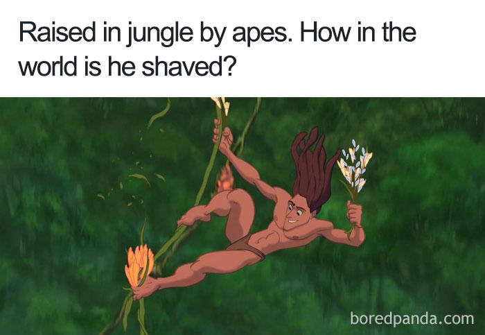 Dzīvoja džungļos ar pērtiķiem ... Autors: slepkavnieciskais Smieklīgi piemēri no multfilmu loģikas.