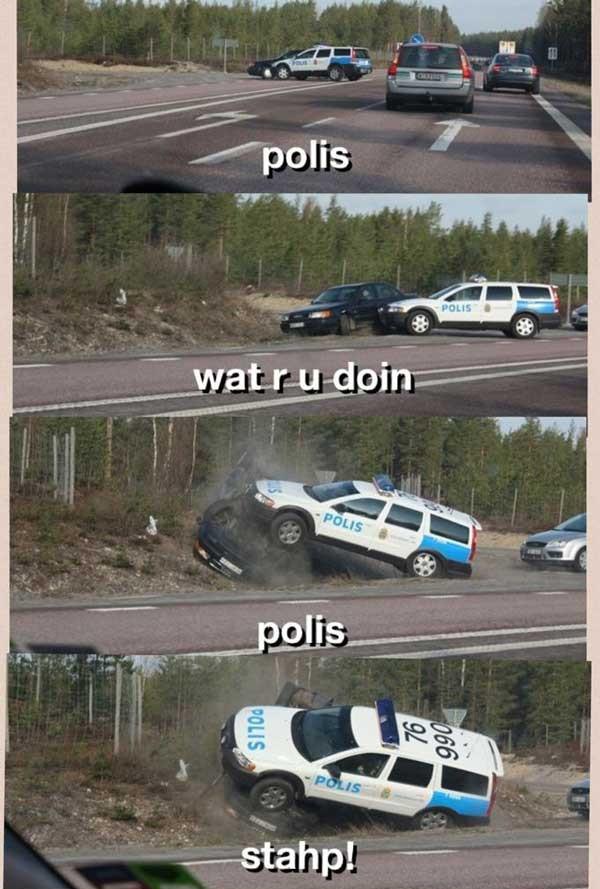 Latvijā policisti pat baidās... Autors: MRex Auto faili