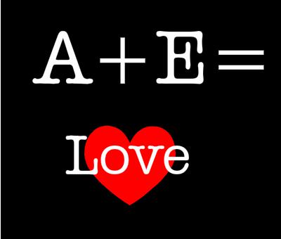 Love e. Love. E Love. Э. А+Х=Love.