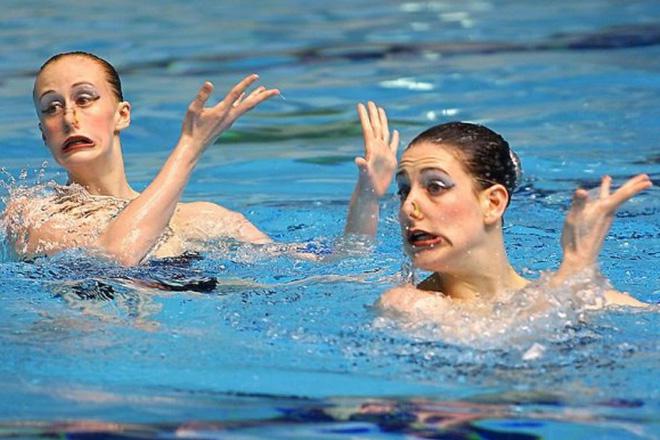  Autors: matilde 14 smieklīgi attēli: Sinhronā peldēšana ir domāta Tev, ja Tev ir skaista seja