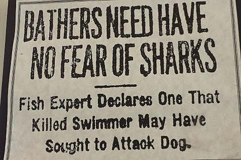 Vairākiem simtiem atpūtnieku... Autors: Testu vecis Notikums, kas iedvesmoja filmu "Žokļi"- haizivju uzbrukumi Ņūdžersijas piekrastē