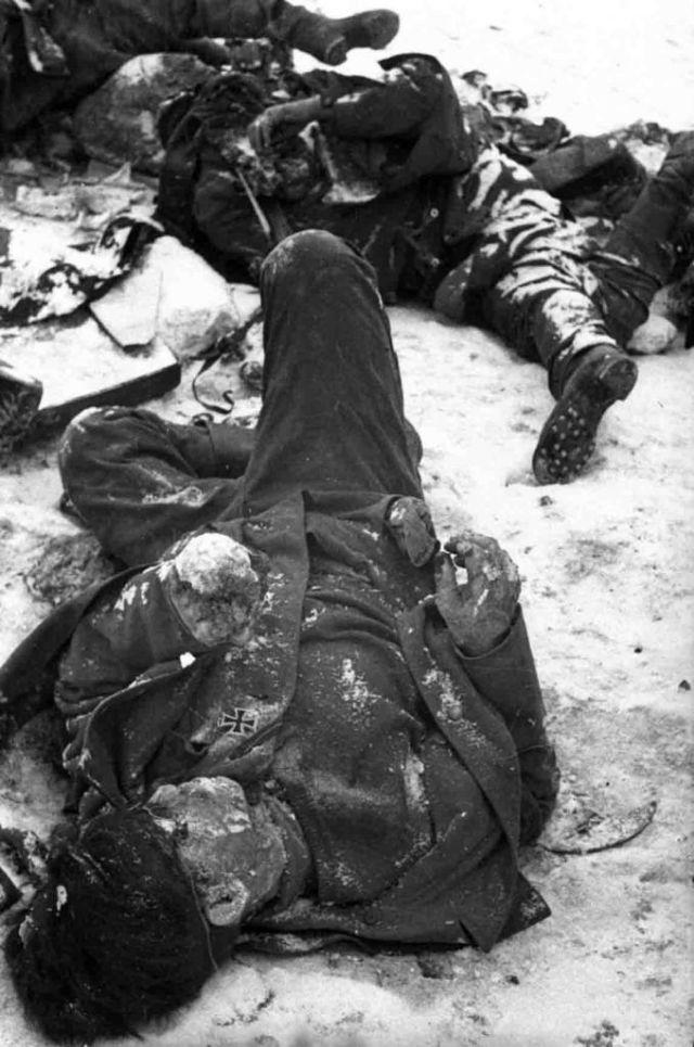 Sasaluscaronie ķermeņi Autors: Lestets Kara šausmas: kauja par Staļiningradu 1942-1943. g.