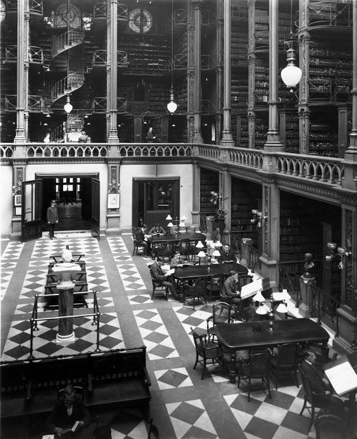 Galvenā zāle ap 1900 Autors: Lestets Sinsinati publiskā bibliotēka pirms tās demolācijas 1955. g.