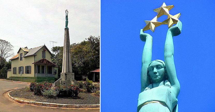 Ap 20 gadsimta vidu Vārpā bija... Autors: matilde Vai zini, kāpēc Brazīlijā atrodas Latvijas Brīvības pieminekļa kopija?