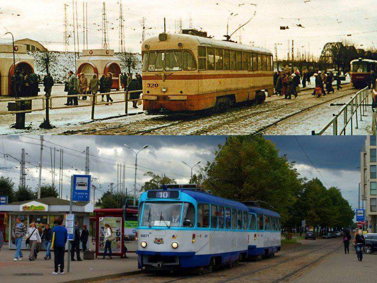10 tramvajs galapunktā 80tajos... Autors: ĶerCiet Rīga bildēs TOREIZ un TAGAD. Vērts redzēt!