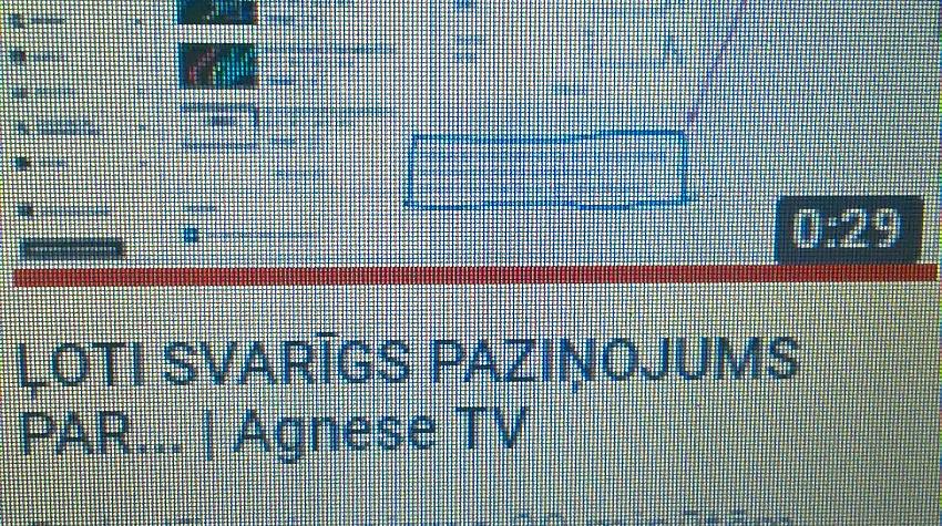 ĻOTI SVARĪGS PAZIŅOJUMS PAR...| Agnese TV    < noskaties šo youtubē!!!