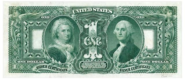 1896 g sudraba sertifikātsnbsp Autors: Lestets Kā ir mainījušies "zaļie" dolāri laika gaitā?