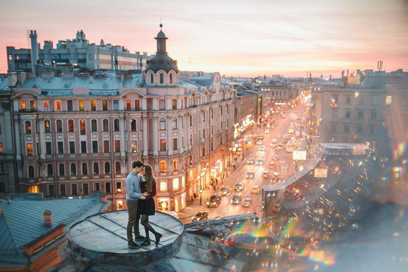 Pārītis uz jumta Petrogradas... Autors: pyrathe Nāvējošais hobijs - rūferi