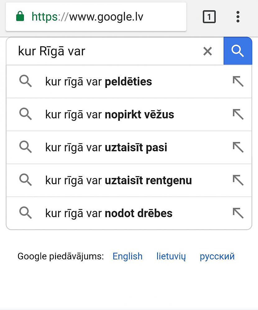 Likās ka rīdziniekiem būs... Autors: ORGAZMO Ko latvieši visbiežāk meklē Googlē?