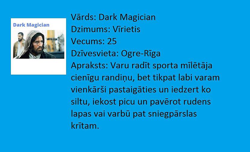 Dark Magician profils Autors: The Diāna IZSOLE - Tikšanās ar Spoku!