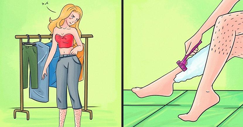 Piemēram kāpēc skūt kājas... Autors: matilde 9 ikdienišķas sieviešu problēmas, ar kurām viņas NEVAR lepoties