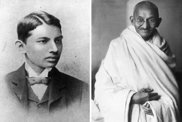 Mahatma Gandijs Autors: ĶerCiet Ek, skaistā jaunība! 20 slavenu politiķu portreti jaunībā un brieduma gados