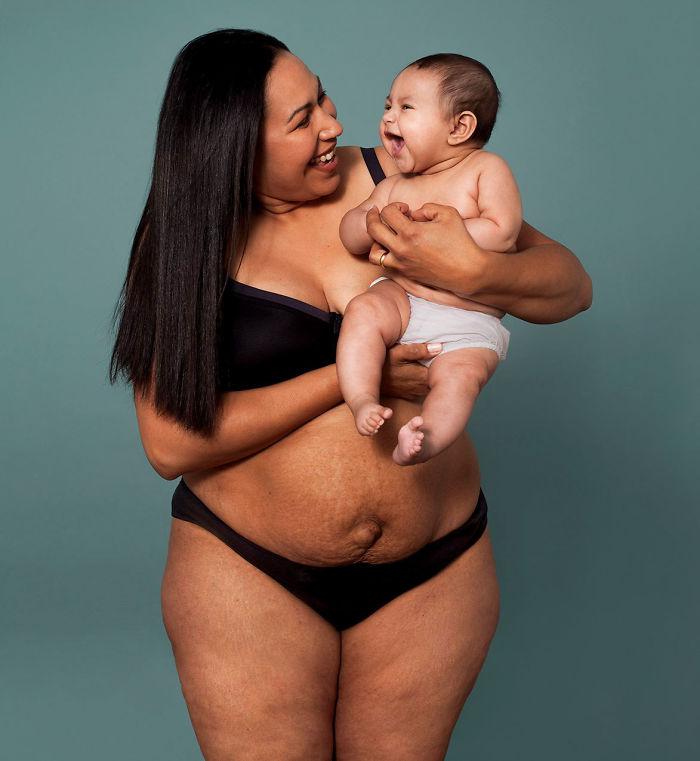 Fotogrāfijā redzama Nardija 20... Autors: matilde Jaunā «Mothercare» veikala reklāmas kampaņa izceļ sieviešu pēcdzemdību augumus