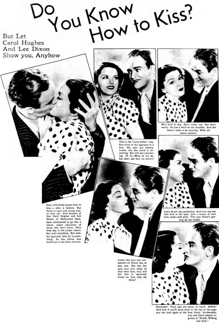 Tātad instrukcija ir... Autors: Lestets Vai tu zini, kā vajag skūpstīties? Pamācība no 1937.gada