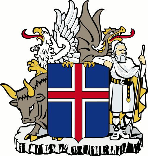 Islandes ģerbonis Autors: Krā Tas Tev jāzina par Islandi