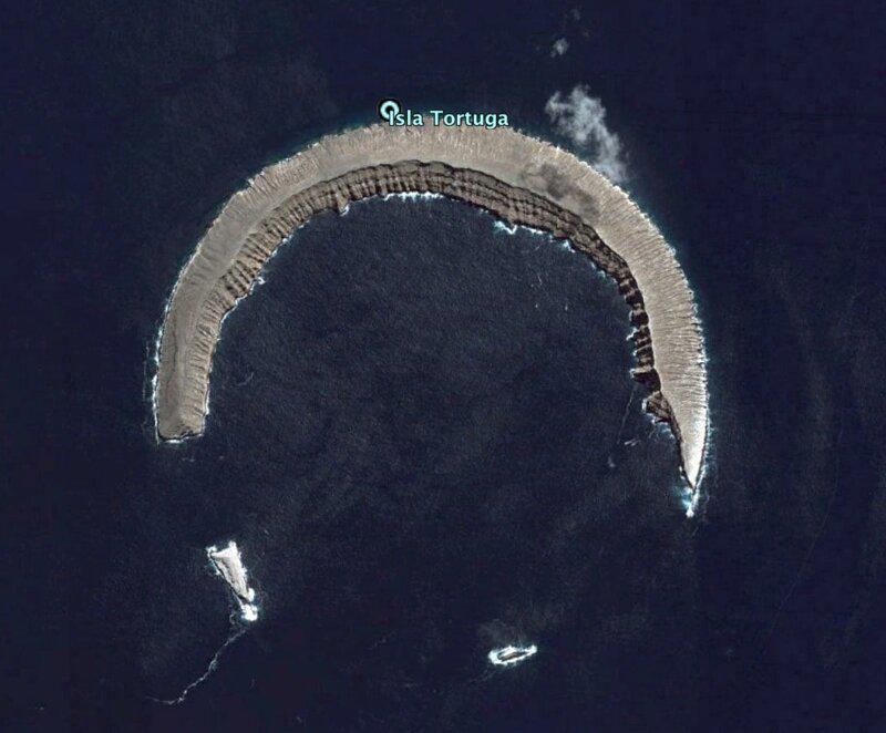 Vulkāns Klusajā okeānā Autors: matilde 20 interesantas vietas, kas atrastas ar «Google Earth» palīdzību