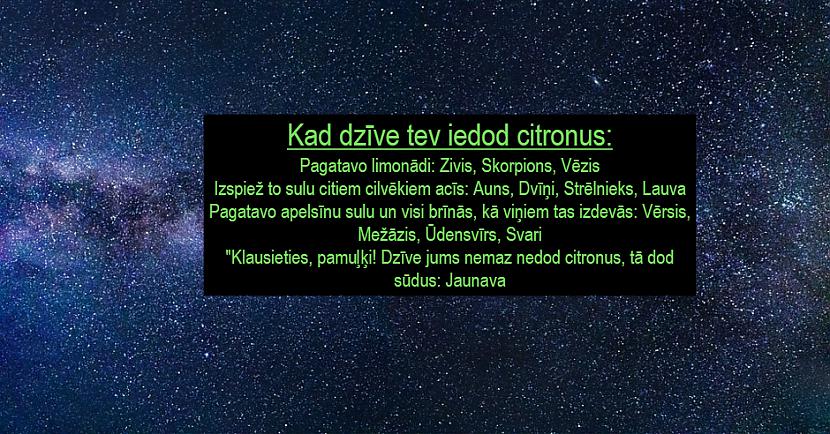  Autors: Latvian Revenger Fakti ar smaida piedevu par horoskopu zīmēm
