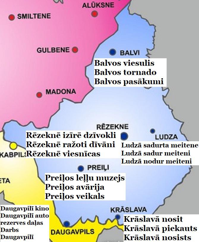 Latgale Autors: The Diāna Latvijas lielākās pilsētas un trīs pirmie rezultāti, ko par tām piedāvā «Google»