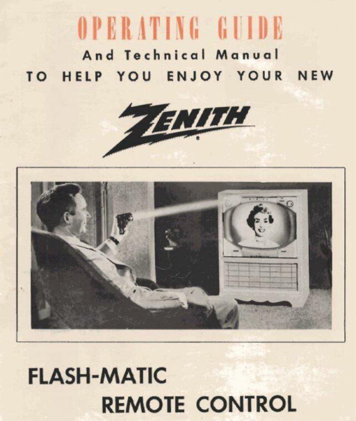 Oriģinālā 1955 gada Zenith... Autors: Fosilija Kāda izskatījās pirmā tv tālvadības pults?