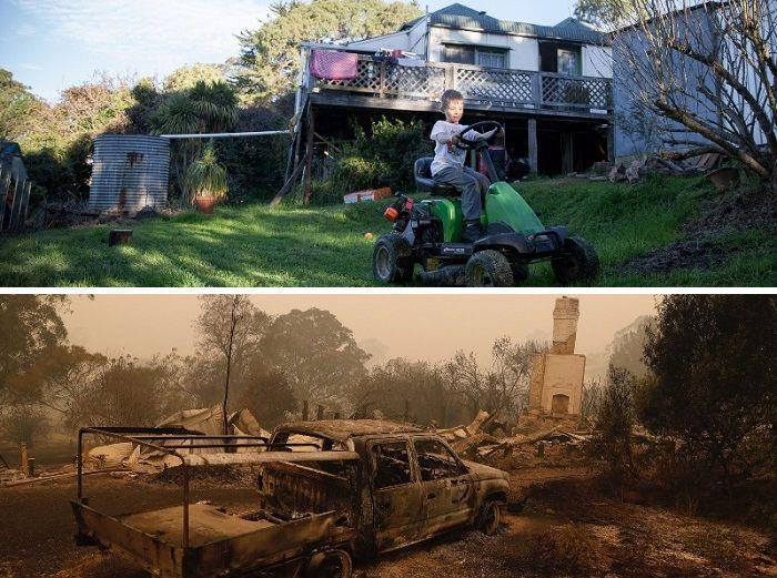 nbspKāda Austrālijas ģimenes... Autors: Lestets 19 fotogrāfijas no Austrālijas: Pirms un pēc mežu ugunsgrēkiem