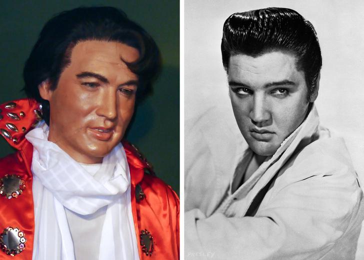 Elviss Preslijs Autors: matilde 17 slavenu cilvēku un tēlu vaska figūras, kas stipri atšķiras no oriģināla