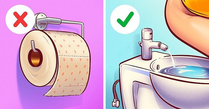 Bidē pret tualetes papīruTas... Autors: Lestets 11 lietas, ko mēs darām nepareizi katru dienu