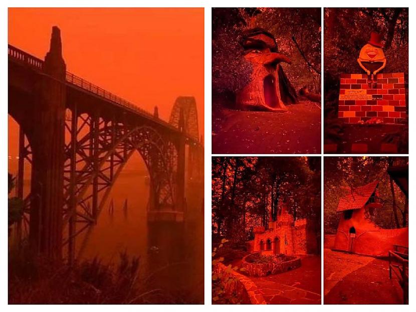 Titulbilde Autors: Fosilija ASV rietumu krasts rekordlielu ugunsgrēku dēļ izskatās kā no citas pasaules