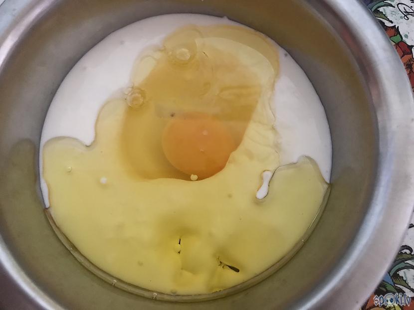 Te slapjās  kefīrs 1 glāze ola... Autors: ezkins Kuku kuku... ne jau dzeguze, kukurūza!