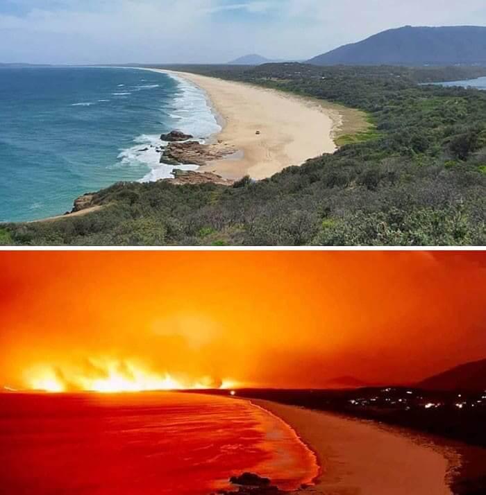 Austrālijas mežu ugunsgrēki... Autors: Lestets 25 salīdzinājumi, kas atklāj lietu patieso būtību