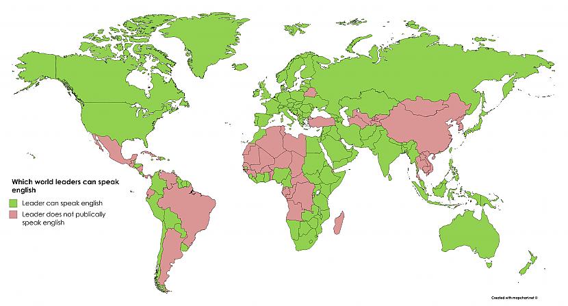 Ar zaļo ir atzīmētas valstis... Autors: Lestets 20 neparastas kartes, kas ļaus pasauli ieraudzīt savādāk