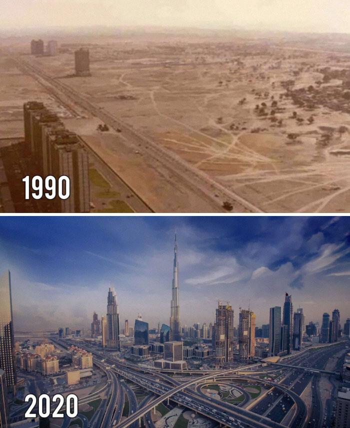 Dažās vietās kā Dubaja... Autors: Lestets Toreiz un tagad: kā laika gaitā ir mainījušās dažādas vietas?