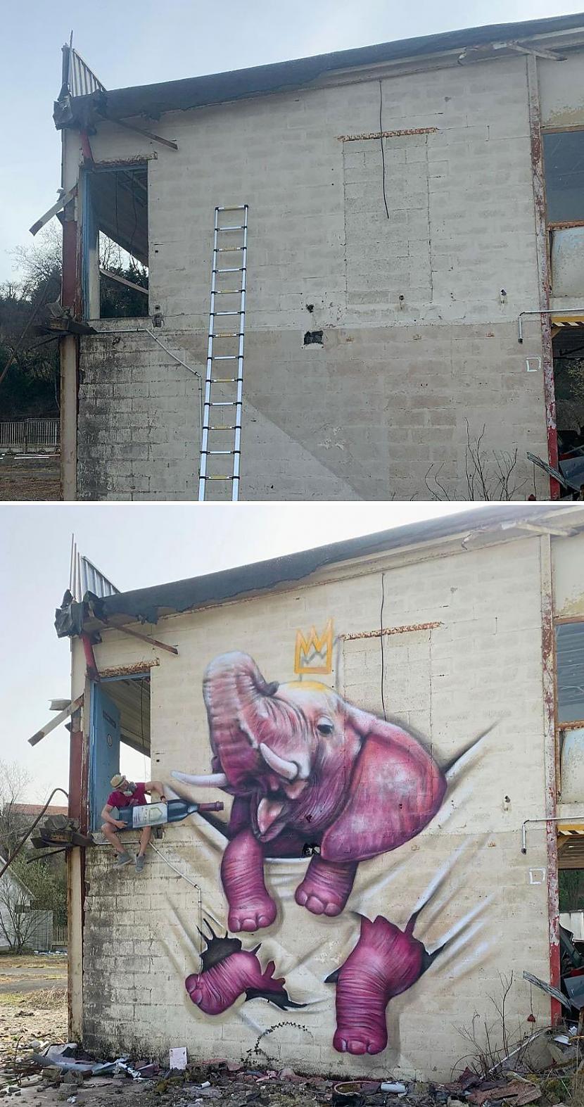  Autors: Zibenzellis69 Jaunā franču ielu mākslinieka SCAF hiperreālistisks grafiti (30 fotoattēli)