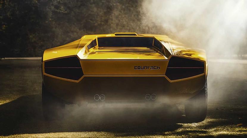 Kopumā projekta... Autors: Zibenzellis69 Lamborghini būvē jaunu 1971. gada Countach LP500 prototipu kolekcionāram + video