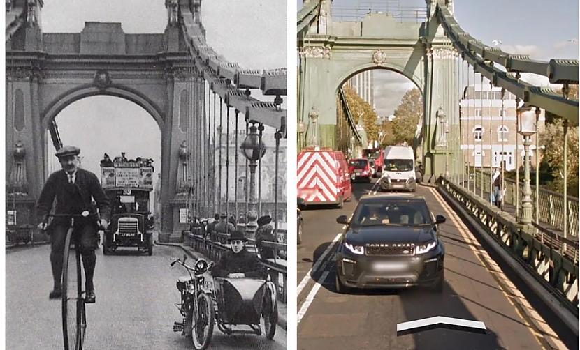 Hammersmita tilts Londona... Autors: Lestets Toreiz un tagad: Kā laika gaitā ir mainījušās šīs vietas?