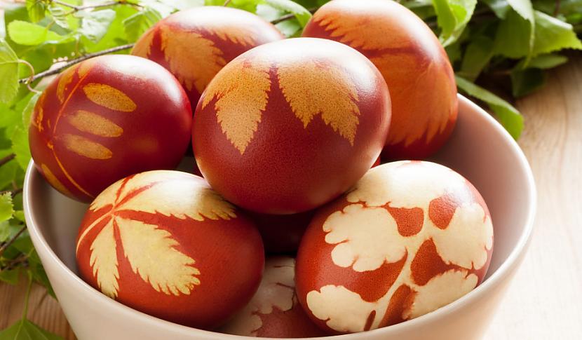 Easter eggs dyed with onion... Autors: Zibenzellis69 Lieldienu olas - olu krāsošana ar sīpolu mizām un hibisku - marmora olas