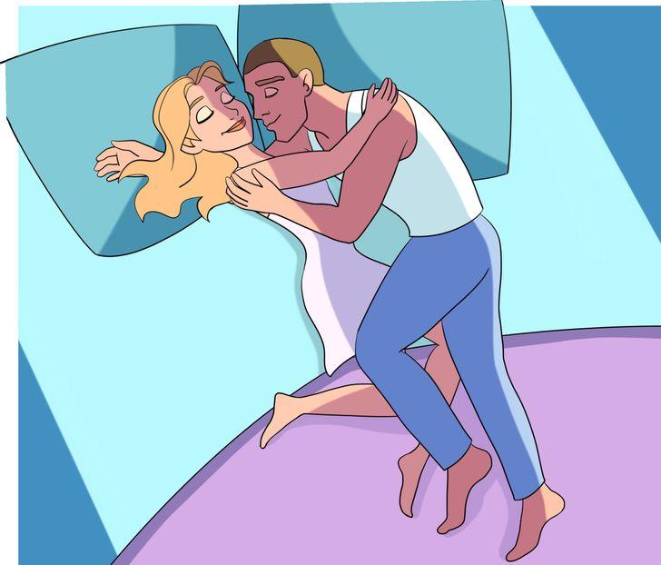 Medusmēnescarona pozaScaronāda... Autors: Lestets Ko tavi gulēšanas paradumi atklāj par tavām attiecībām?