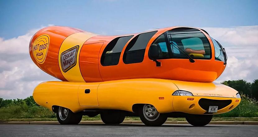 Krāsains auto hotdogu... Autors: Zibenzellis69 25 neparastas automašīnas, kurām ir grūti pabraukt garām bez smaida un izbrīna